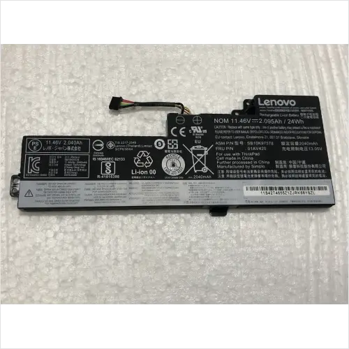 ảnh đại diện của PIN LENOVO T470 01AV422 MỎNG 24WH (ZIN) - 3 CELL *GẮN NGOÀI* - Lenovo ThinkPad T470 T570 T480 T580 P51S P52S TP25 A475 Series 61