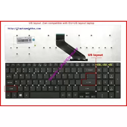 Hình ảnh thực tế thứ   3 của   Bàn phím Acer Aspire E5-771