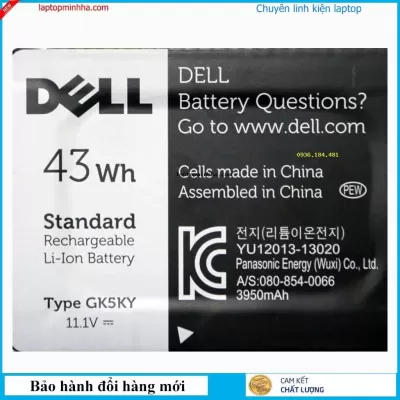 ảnh đại diện của  Pin laptop Dell GK5KY