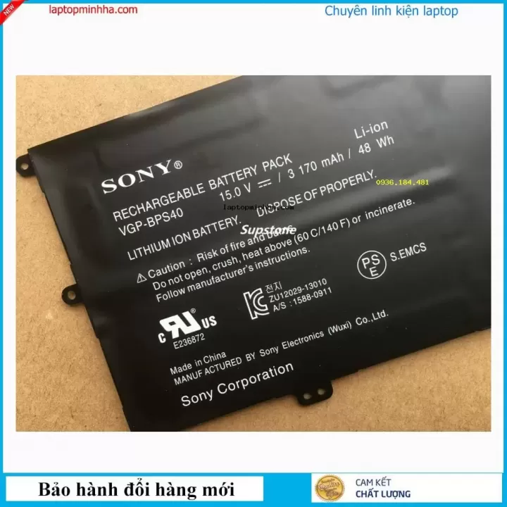  ảnh phóng to thứ   4 của   Pin Sony Flip SVF14N Zin