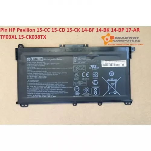 Hình ảnh thực tế thứ   4 của   Pin HP HSTNN-DB9D