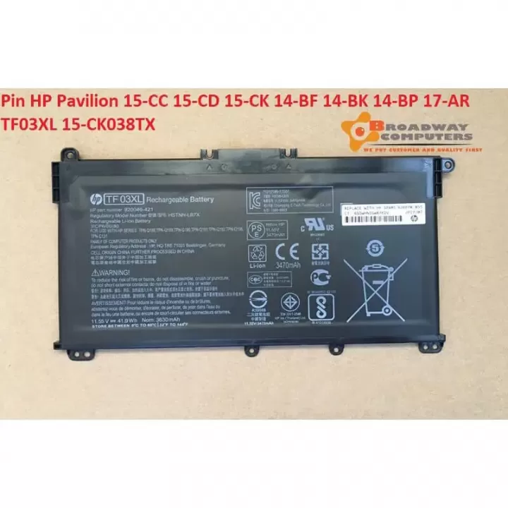  ảnh phóng to thứ   2 của   Pin HP 15-CU000
