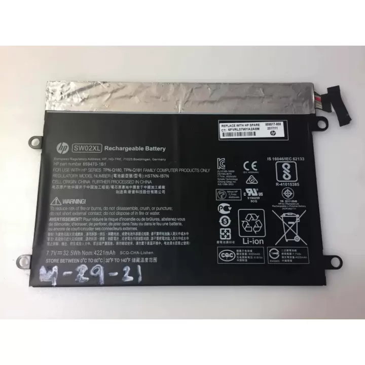  ảnh phóng to thứ   3 của   Pin HP Notebook X2 10-P010NR