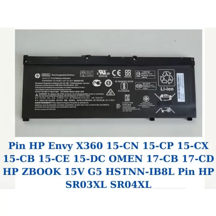  ảnh phóng to thứ   5 của   Pin HP 15-DC1600NZ
