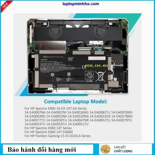 Hình ảnh thực tế thứ   3 của   Pin HP X360 Convertible 14-EA0020NA