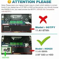Ảnh sản phẩm Pin laptop Dell XPS 9570 , Pin Dell 9570 