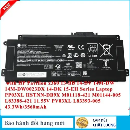 Hình ảnh thực tế thứ   4 của   Pin HP x360 13-b000