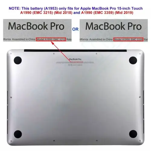 Hình ảnh thực tế thứ 2 của  Pin Macbook Pro Core I9 2.4G 15 inch TOUCH/2019