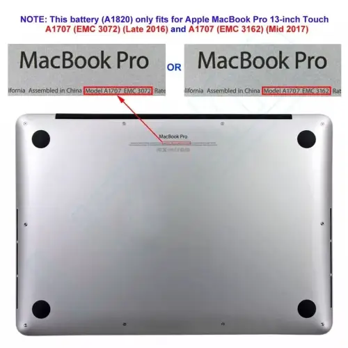 Hình ảnh thực tế thứ 4 của  Pin Macbook Pro 15 inch TOUCH A1707 Late 2016