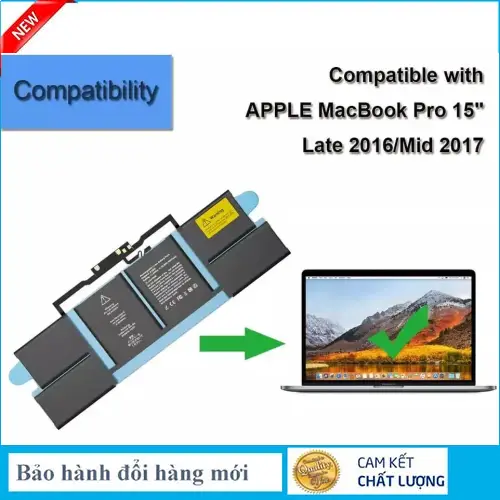 Hình ảnh thực tế thứ 2 của  Pin Macbook Pro Core I7 2.9 15 inch TOUCH A1707 Mid 2017