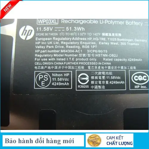 ảnh đại diện của Pin laptop HP M64304-2D1