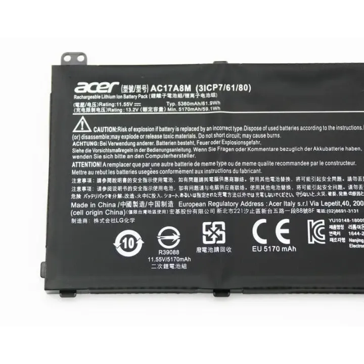  ảnh phóng to thứ   1 của   Pin Acer X3410