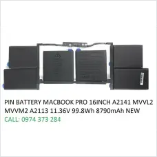 Ảnh sản phẩm Pin macbook Pro 16-inch Core I9 I9-9980HK 2.4GHZ 2019, Pin macbook Pro 16-inch Core I9 I9-9980HK 2.4GHZ 2019