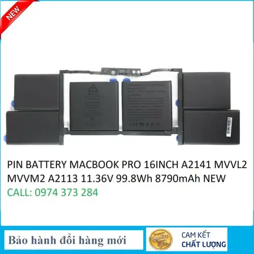 ảnh đại diện của Pin macbook Pro 16-inch Core I9 I9-9980HK 2.4GHZ 2019