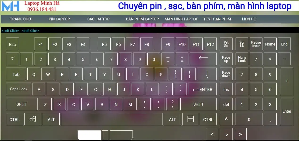 Test b n ph m online keyboard test key test keyboard tester