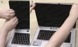 Tháo mặt A, tháo khung bezel màn hình laptop Samsung NP-R418