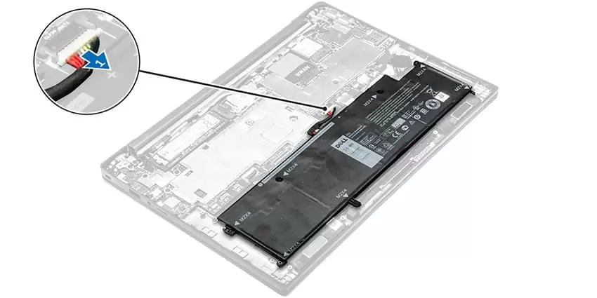 lắp Pin laptop Dell 13MF Pro-D5501TS vào máy