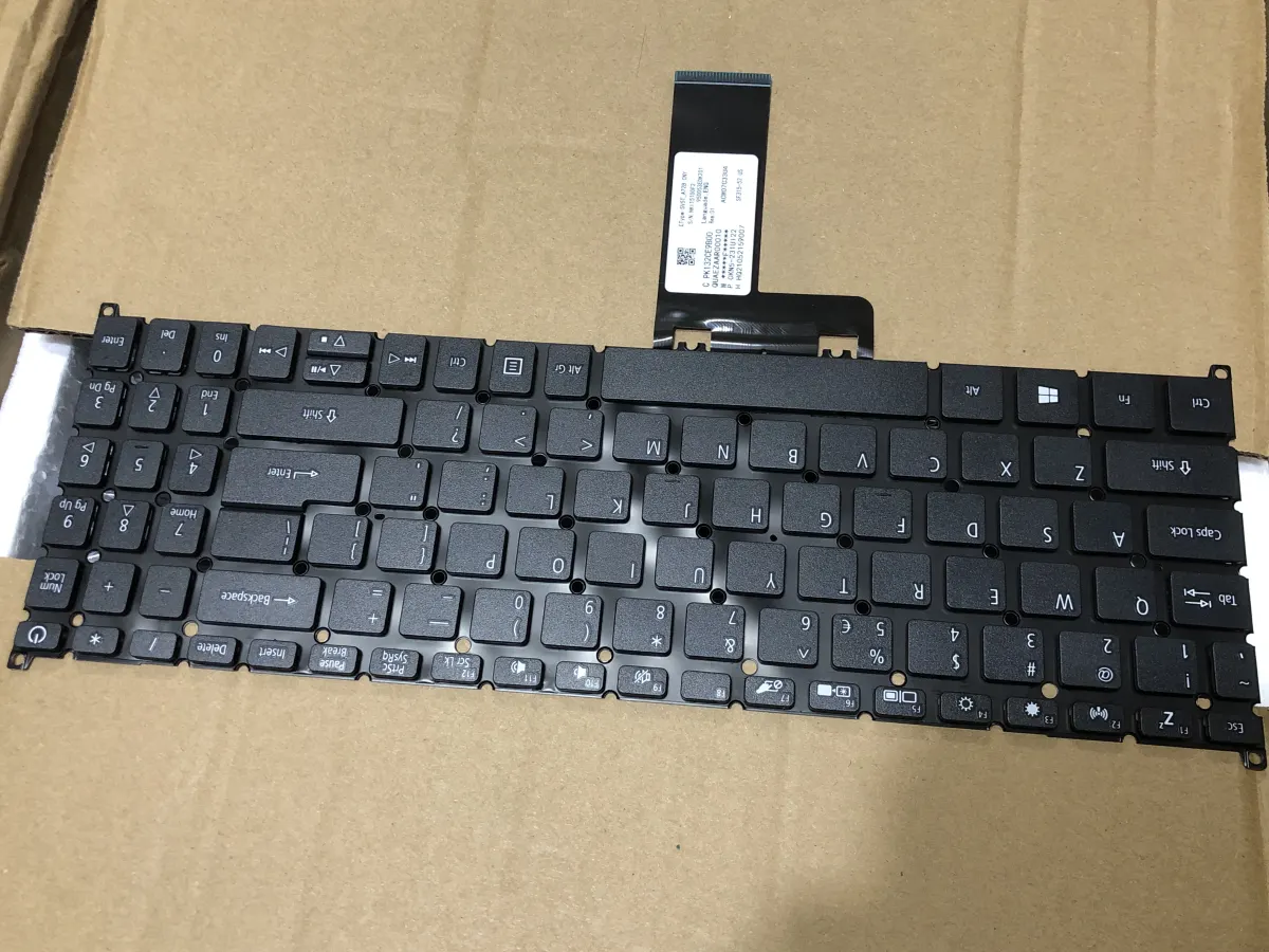 Bàn phím ACER SF315 SF531 (ZIN) =>Swift 3 SF315-51, SF315-51G, N17P4, Aspire 3 A314-21, A314-32, A314-33, A315-22, A315-23, A315-34, A315-41, A315-42, A315-54, A315-55, A315-56, A315-57, A315-58, Aspire 5 A514-51, A514-52, A515-53, A515-54, A515-56, A515-57 mặt trước