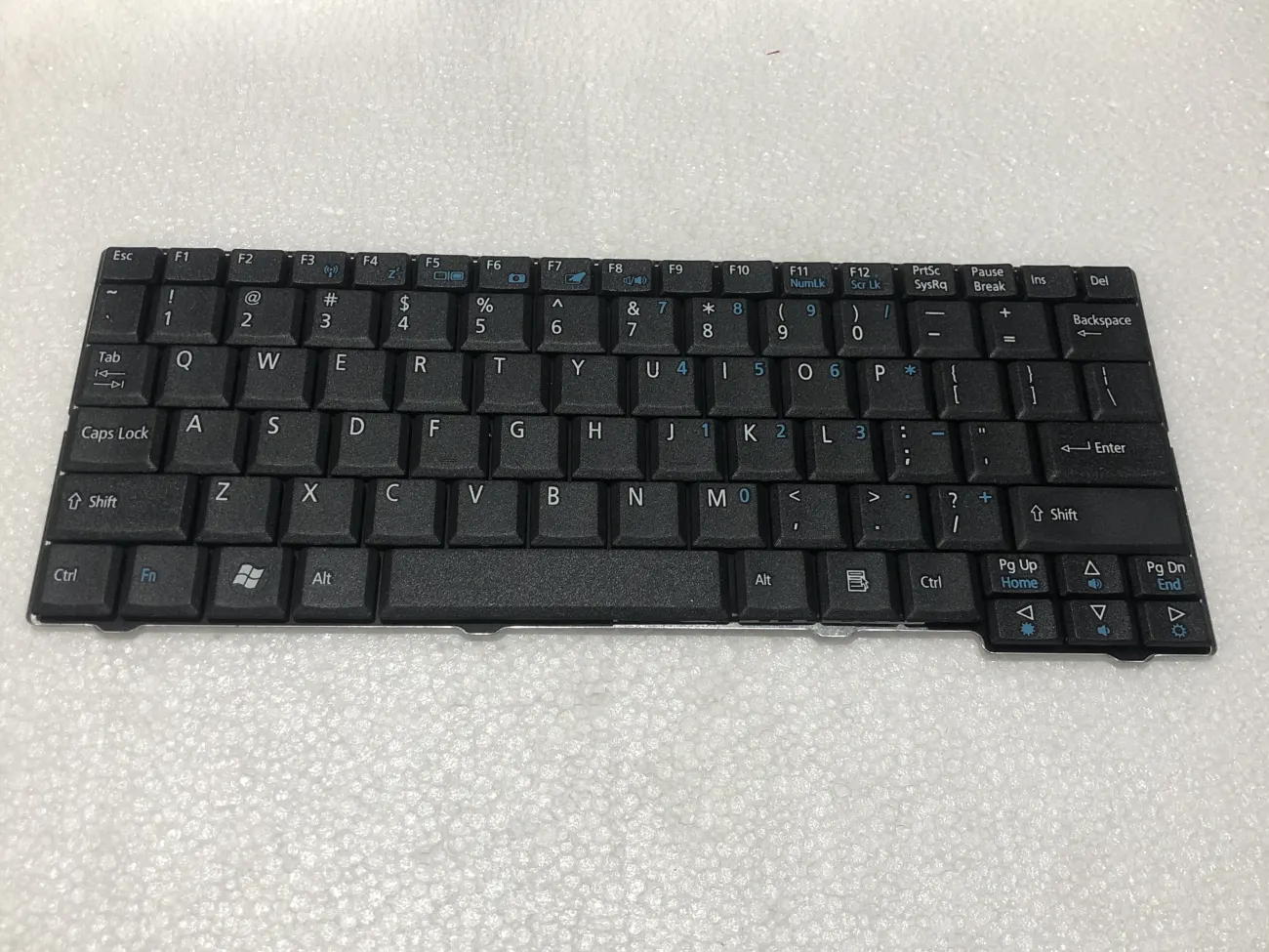 Bàn phím ACER ONE ZG5 ĐEN =>Aspire One 531 P531 A110 A150 D250 ZG5 ZA8 ZG8, Gateway LT20 KAV10 KAV60 mặt trước