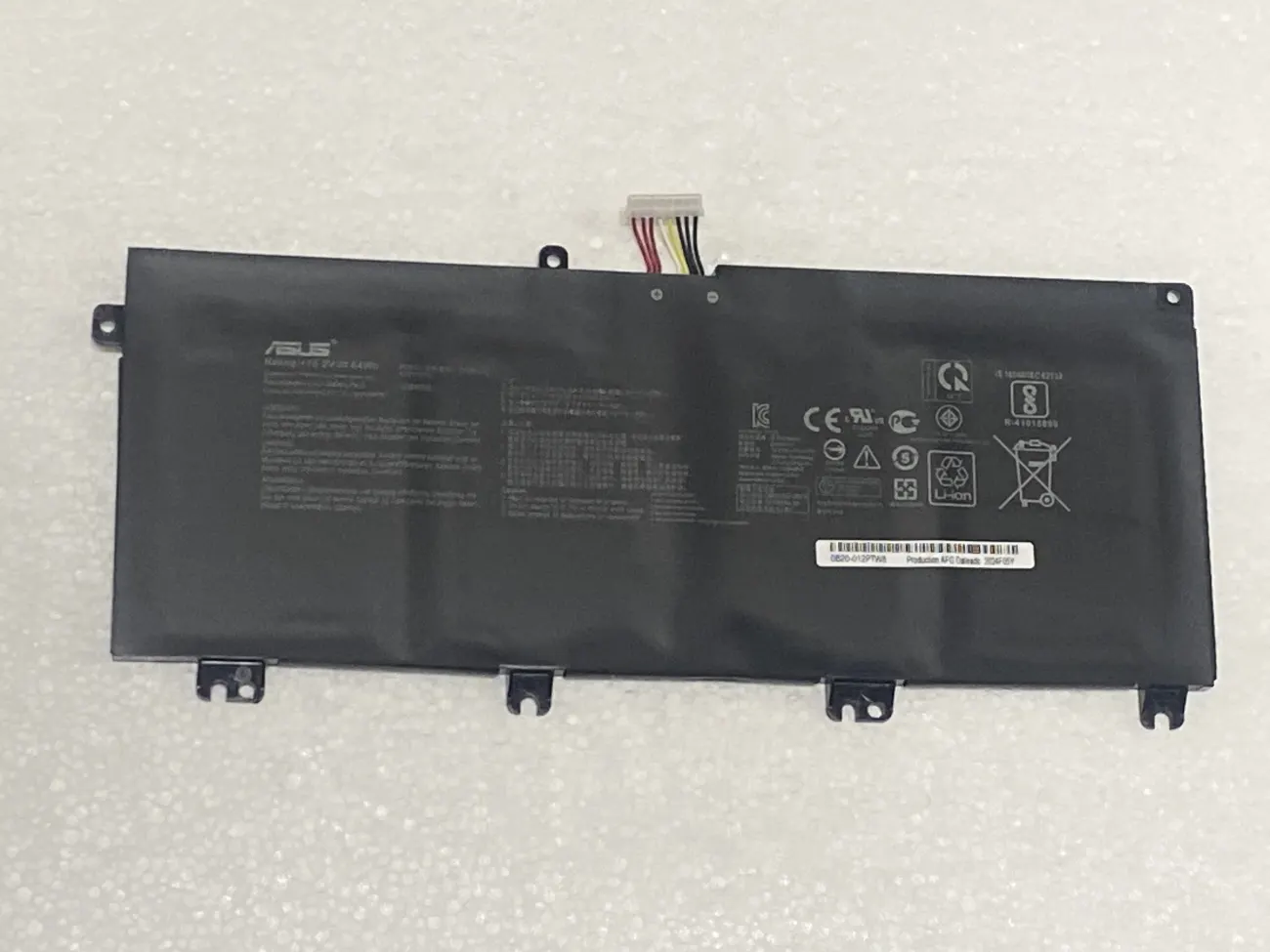 PIN ASUS GL503 B41N1711 CÁP NGẮN 3CM (ZIN) - 4 CELL - Asus ROG Strix GL503 GL503V GL503VD GL503VM FX503VM FX63V ZX63V, B41N1711 type A mặt trước