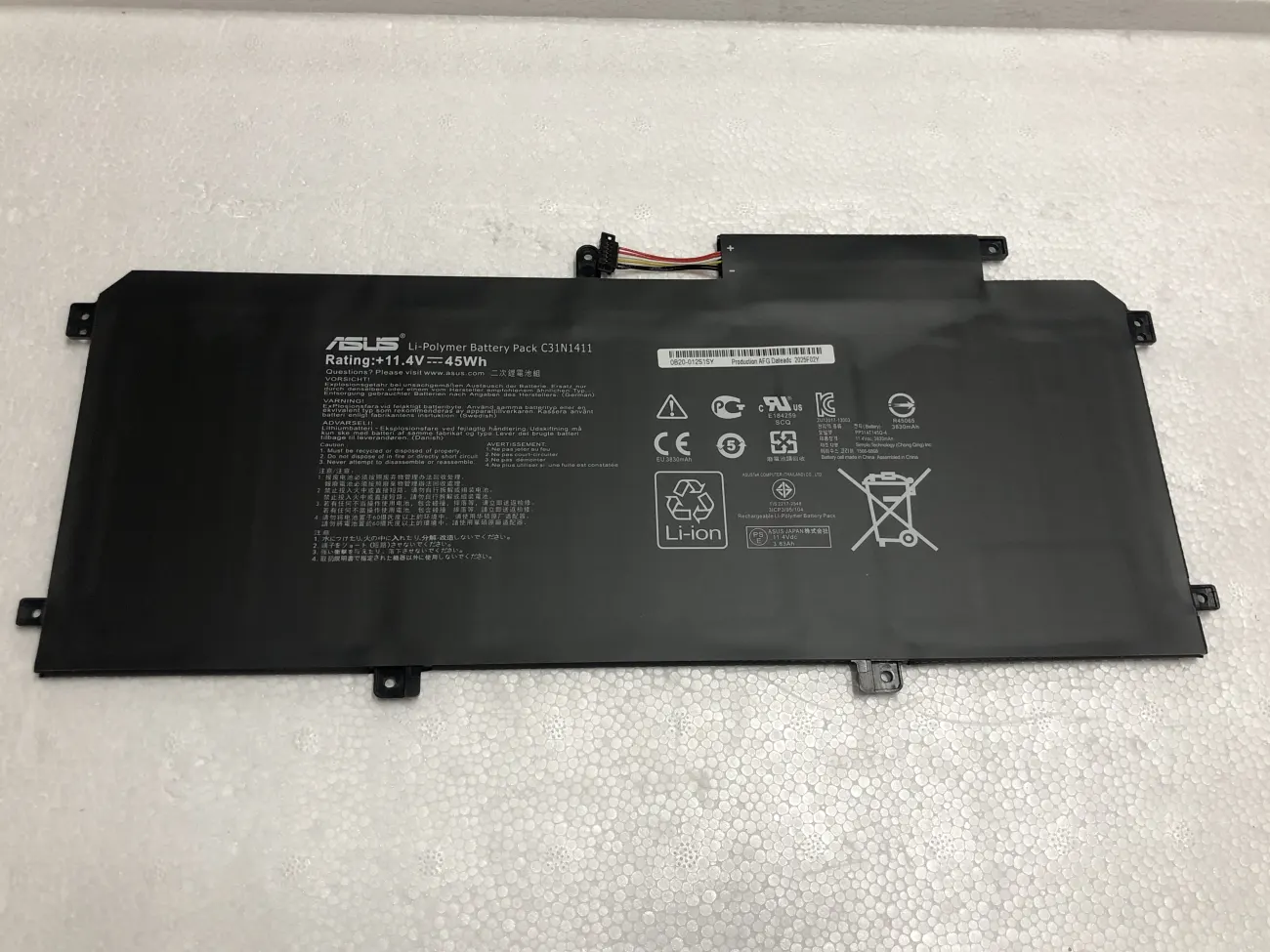 Pin ASUS C31N1411 ZIN mặt trước