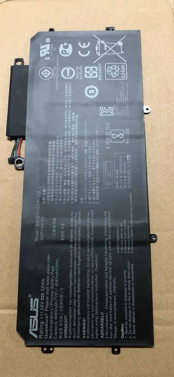 Pin ASUS UX360C C31N1528 (ZIN) - 3 CELL mặt trước