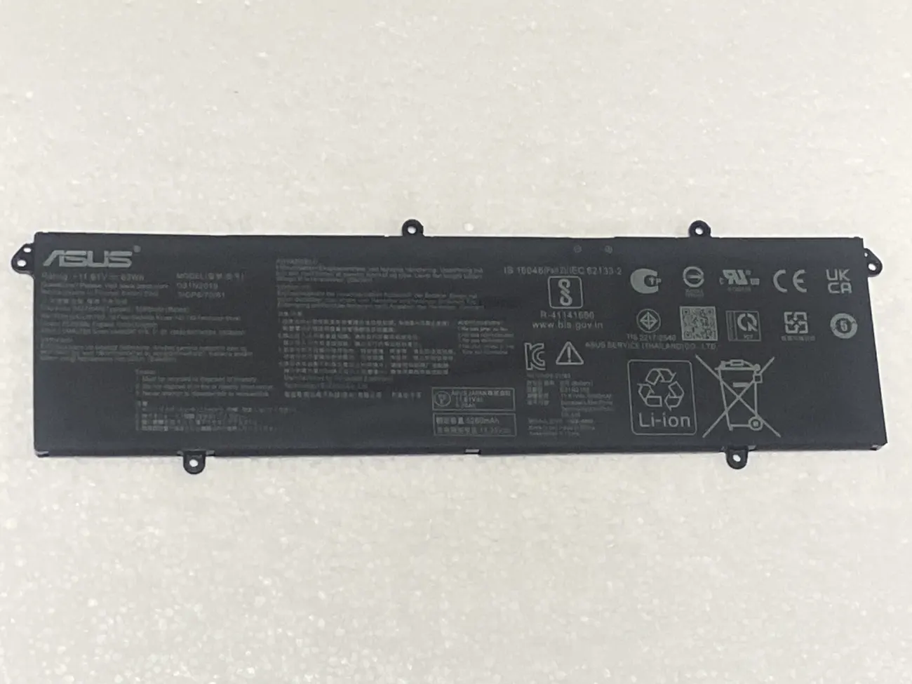 PIN ASUS PRO 14X OLED M7400Q C31N2019 (ZIN) - 3 CELL - Asus VivoBook Pro 14X OLED M7400 M7400Q M7400QC M7400QE, C31N2019 mặt trước