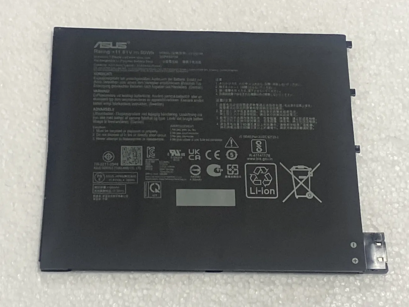 PIN ASUS VIVOBOOK SLATE 13 T3300 C31N2104 (ZIN) - 3 CELL - Asus VivoBook 13 Slate OLED T3300K T3300KA, C31N2104 mặt trước