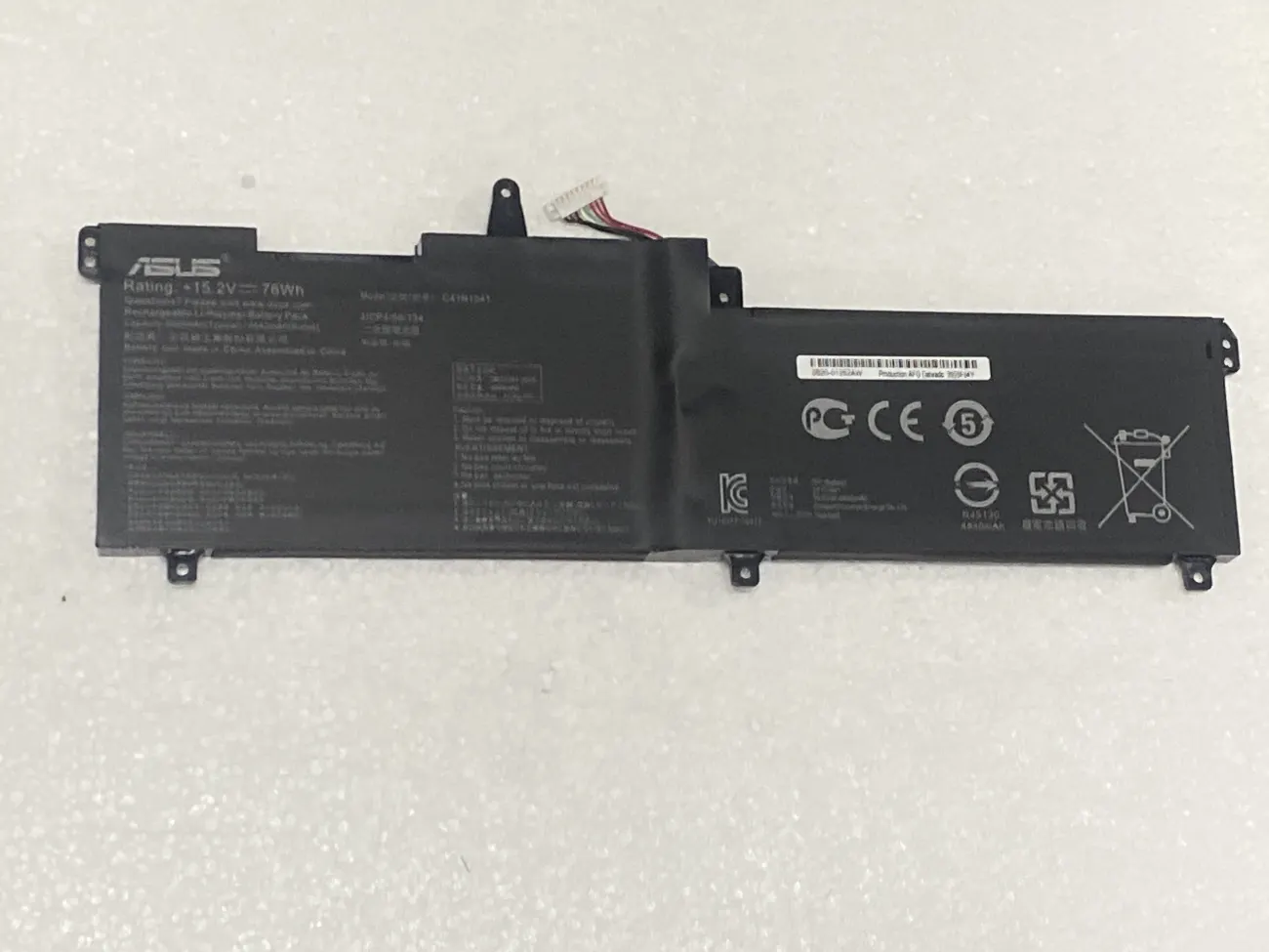 PIN ASUS ROG STRIX GL702 C41N1541 (ZIN) - 4 CELL - Asus ROG Strix GL702 GL702V GL702VT GL702VM GL702VMK GL702VS, C41N1541 mặt trước
