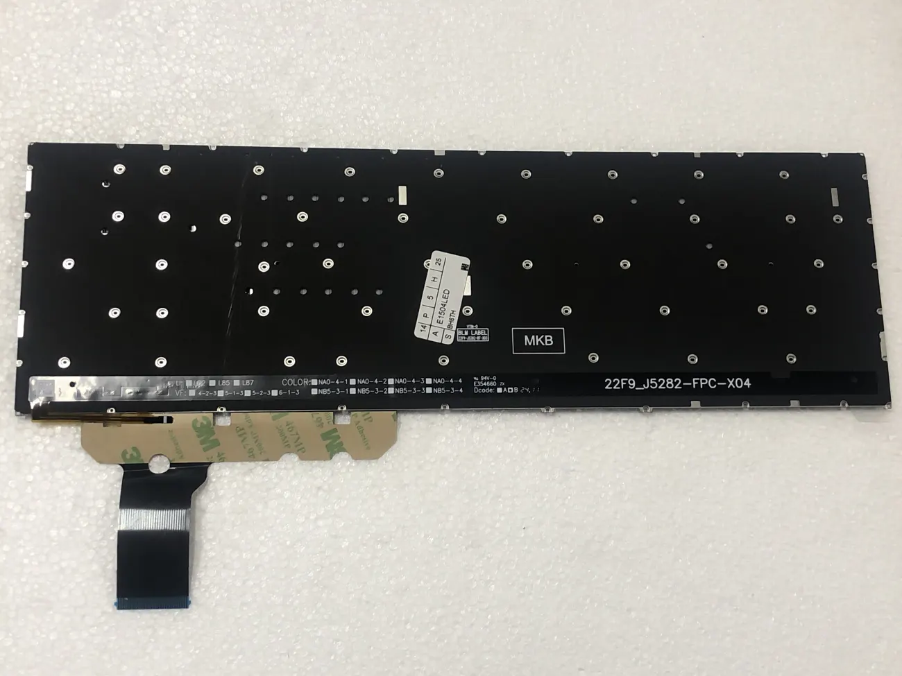 PHÍM ASUS K3605 ( ĐEN LED ) K3605ZV K3605VC K3504 M3504 S3504 E1504 M3605 mặt sau