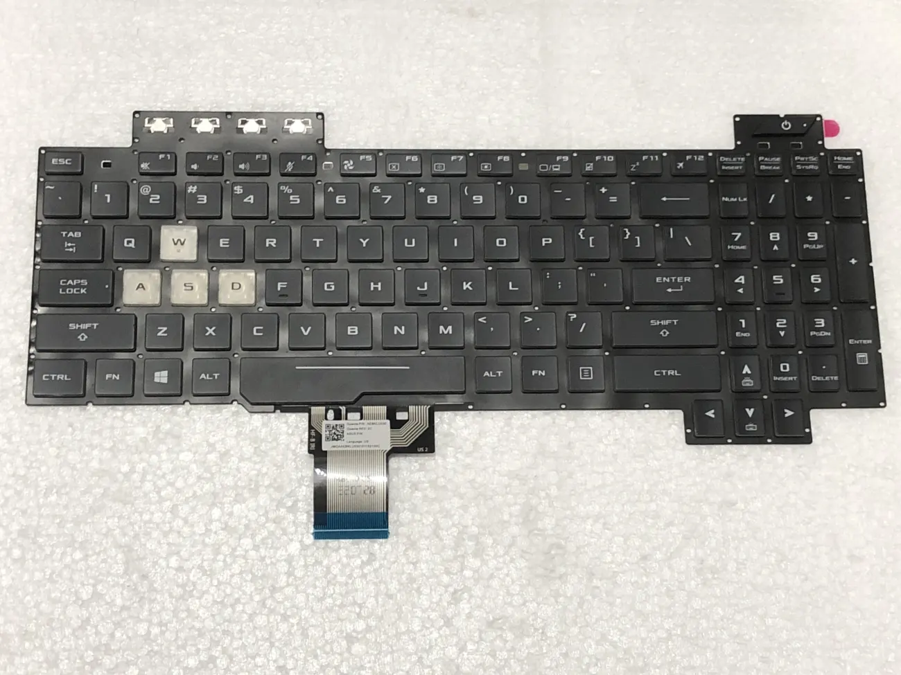 Bàn phím ASUS FX505 Led thường FX505G FX505D FX505GD FX505GE FX505GM FX505DY FX505DV FX505DT, TUF F15 A15 F17 A17 FX507Z FA507R FX517Z FX707Z FA707R mặt trước