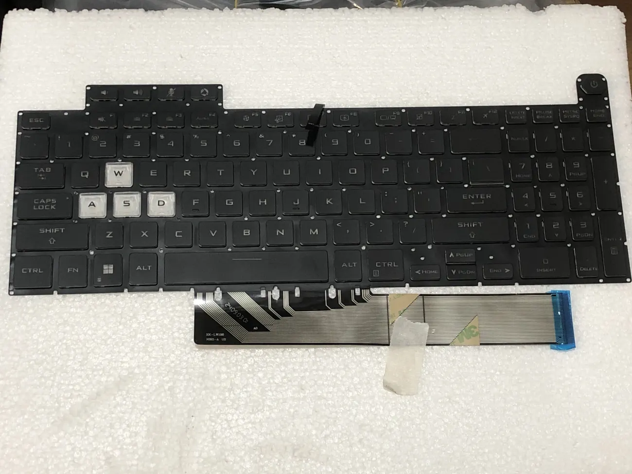 Bàn phím Asus TUF Gaming A15 FA507( CÓ ĐÈN ) FA507I FA507R FA507Z, TUF Gaming A17 FA707 FA707R, TUF Gaming F15 FX507 FX507Z, Gaming F17 FX707 FX707Z, TUF Dash F15 FX517 FX517Z mặt trước