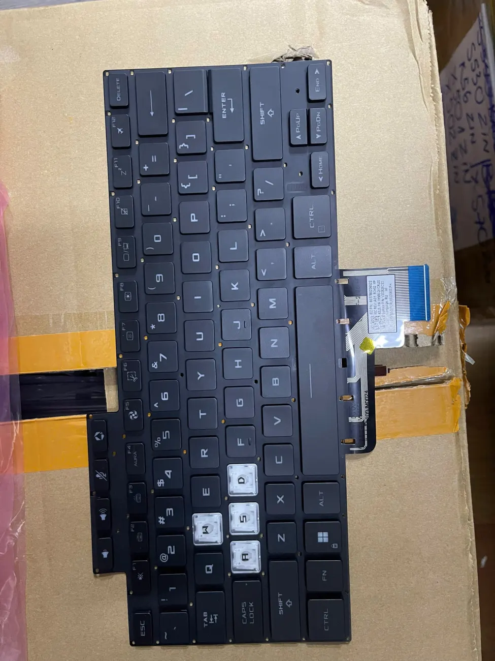 PHÍM ASUS TUF FX516 ĐEN (LED, BH 6TH) - Asus TUF Dash F15 FX516 FX516P FX516PC FX516PR FX516PM mặt trước