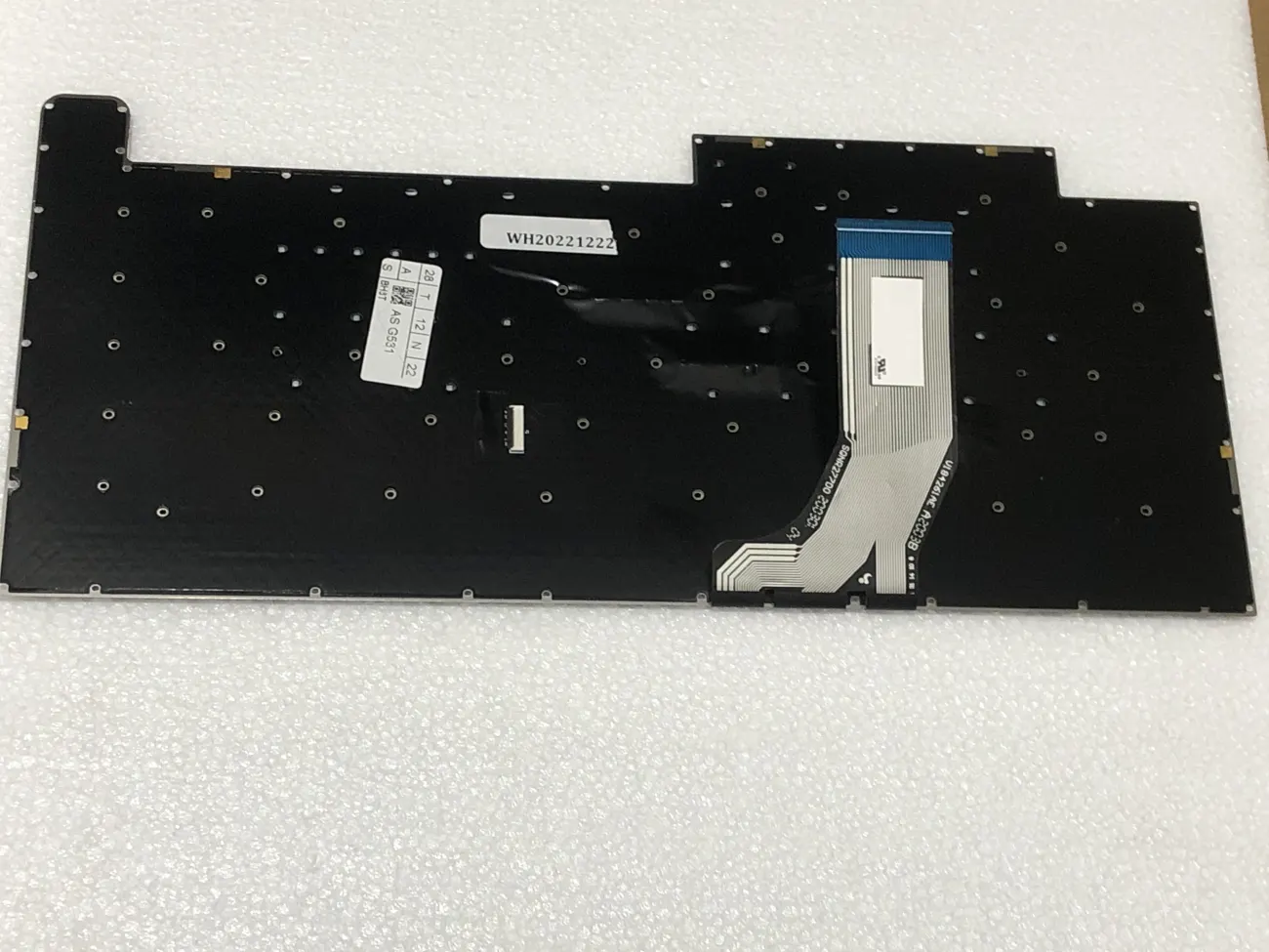 Bàn phím ASUS ROG G531 (LED ARGB, ) *SOCKET CÀI* =>Asus ROG Strix Scar III G G531 GL531 GL531G G512 G512L mặt sau