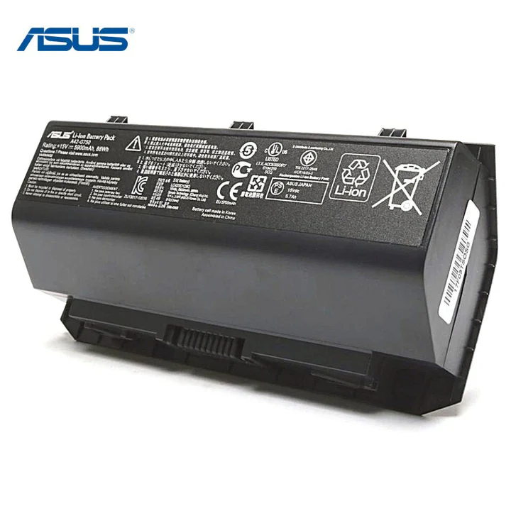 Pin ASUS G75 - 8 CELL mặt sau