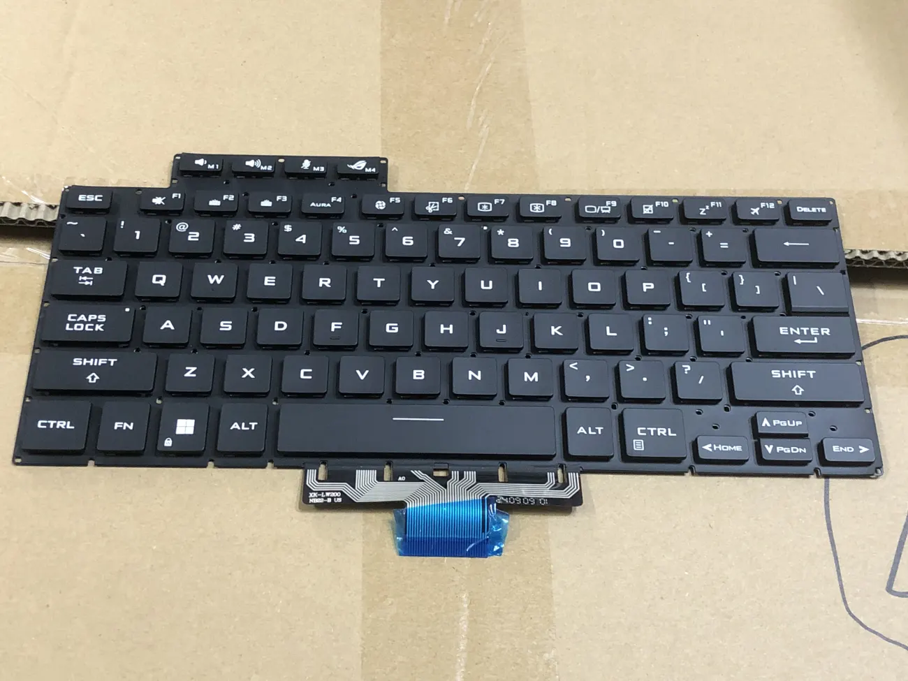 Bàn phím Asus ROG G15 GA503 ĐEN CÓ ĐÈN GA503Q GA503QR GA503QS, Zephyrus 16 G16 GA603 GU603 mặt sau
