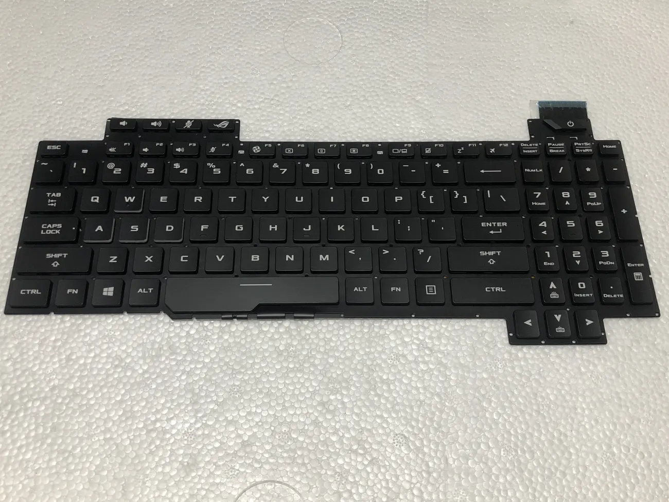 Bàn phím ASUS GL503/GL703 CÁP DÀI (LED, BH 6TH) *GL703V MAIN XANH* - Asus ROG Strix GL503 GL503V GL503VD GL503VS GL503VM GL503GE, ROG GL703 GL703V GL703VD GL703VM (Gắn cho GL703v main xanh, cáp . dài) mặt trước