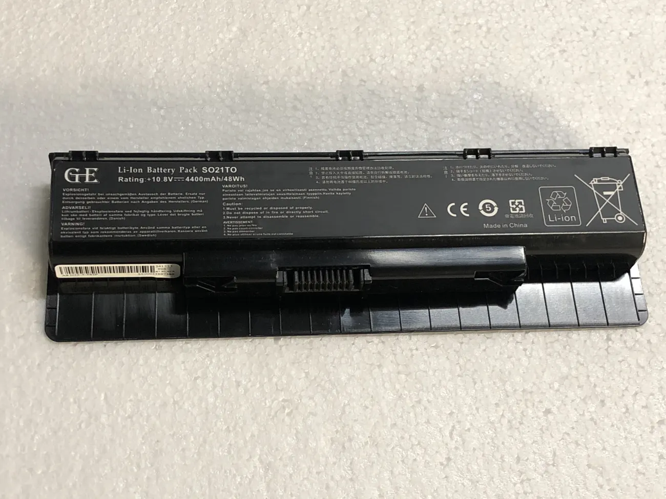 Pin Asus N46 OEM mặt trước