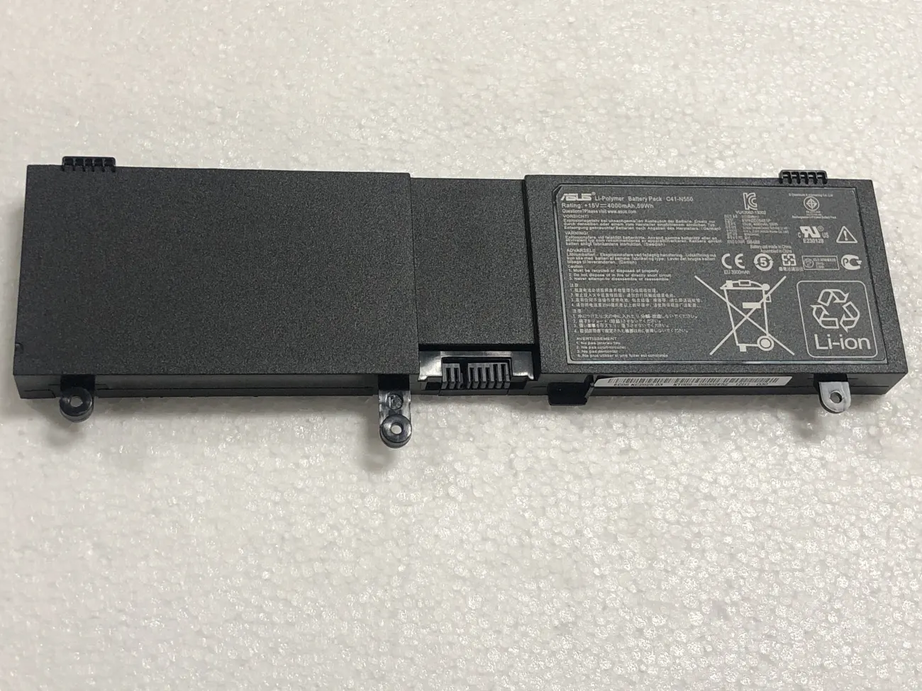 Pin ASUS N550 C41-N550 (ZIN) - 4 CELL mặt trước