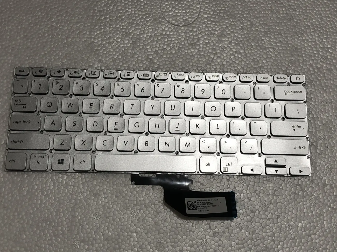 Bàn phím ASUS S330F BẠC GEN 8 (CÓ NÚT NGUỒN) - Asus Vivobook S13 S330FA S330FN S330FL S330UA S330UN, Core i thế hệ 8 mặt trước