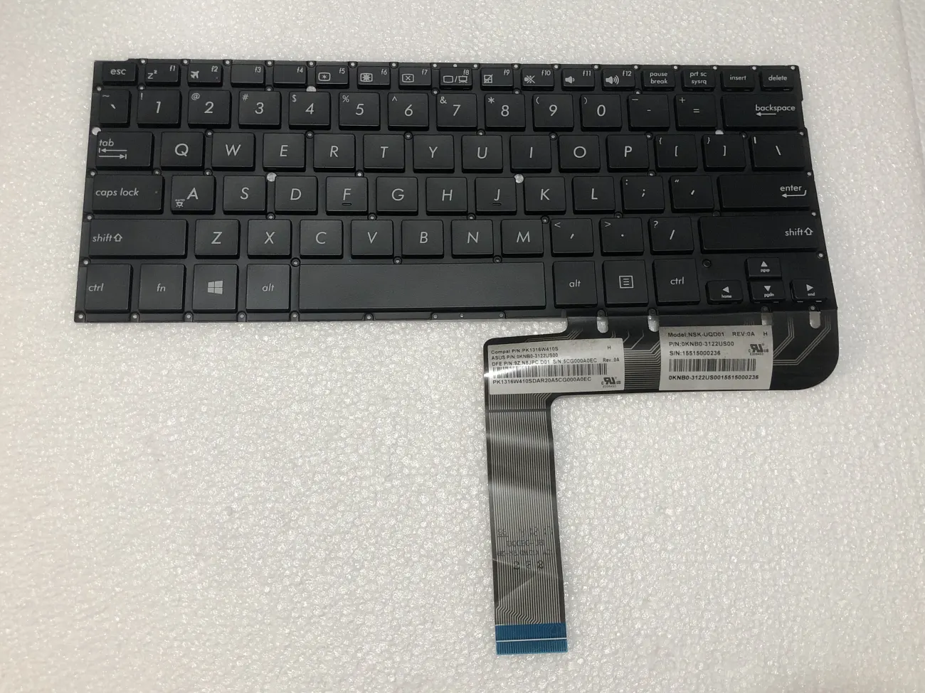 Bàn phím ASUS TP300 ĐEN =>Vivobook Q302 Q304 TP300 TP301 mặt trước