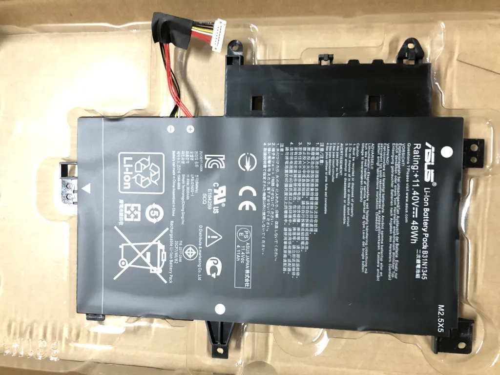 Pin Asus B31N1345/TP500LN ZIN mặt trước