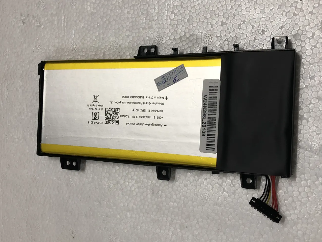 Pin Asus C21N1333/TP550LA ZIN mặt sau