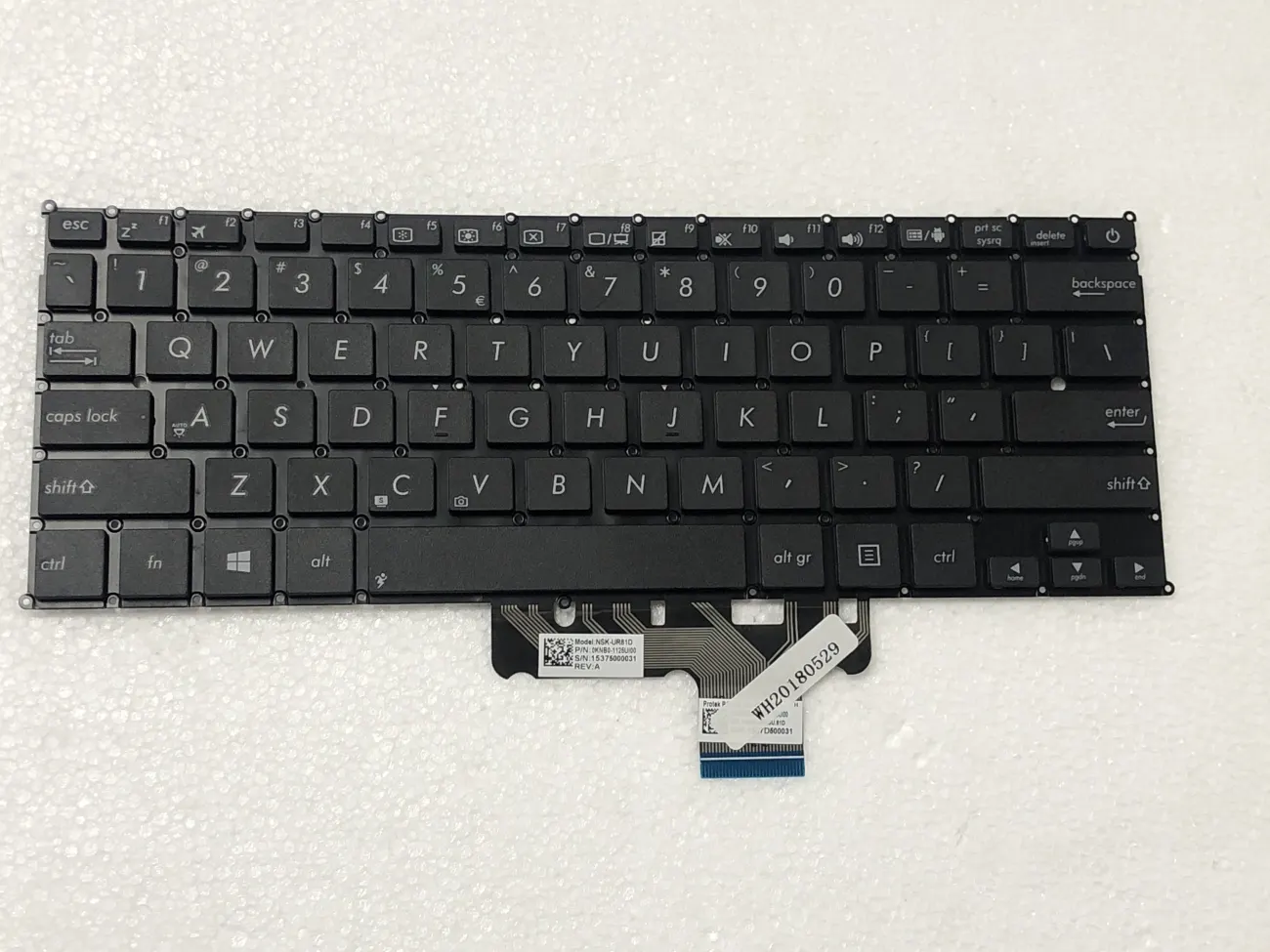 Bàn phím ASUS X201 =>EeeBook E200 Q200 S200 X201 X202 X205 T200 mặt trước