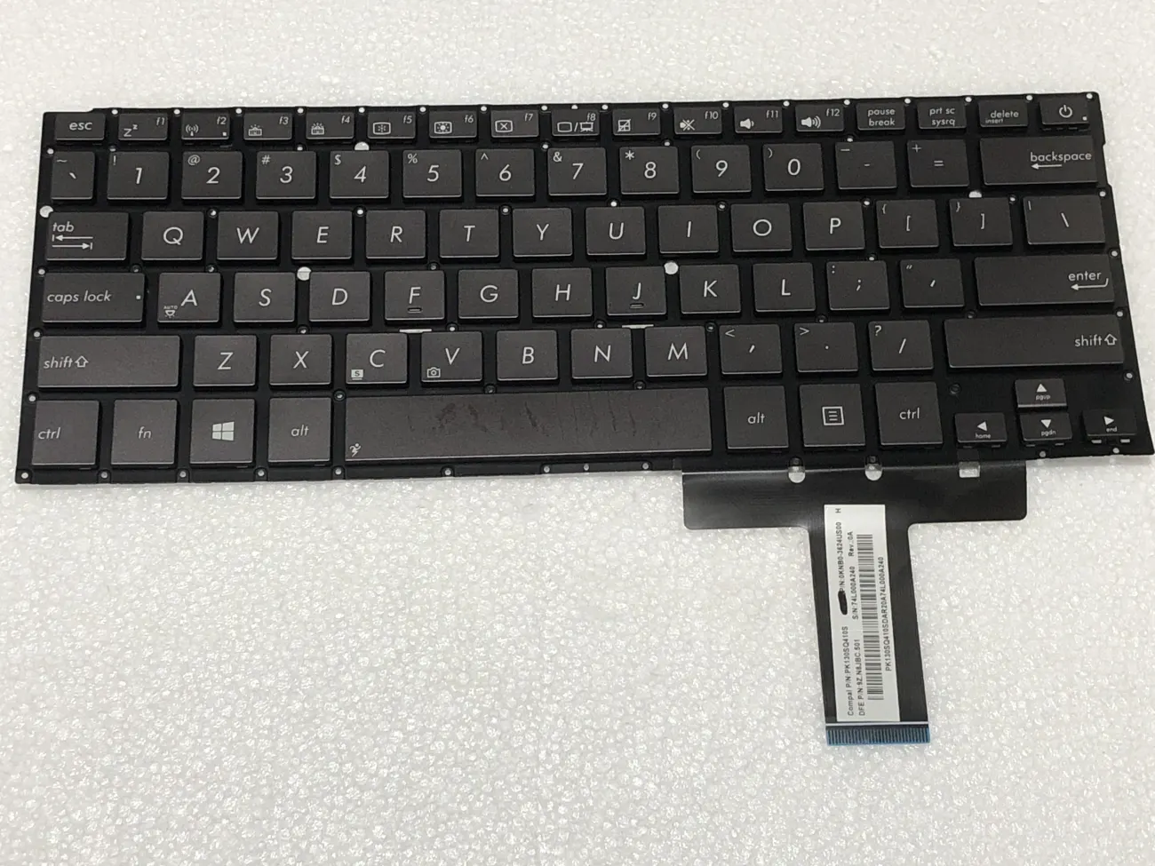 Bàn phím ASUS UX31 ZENBOOK đen mặt trước