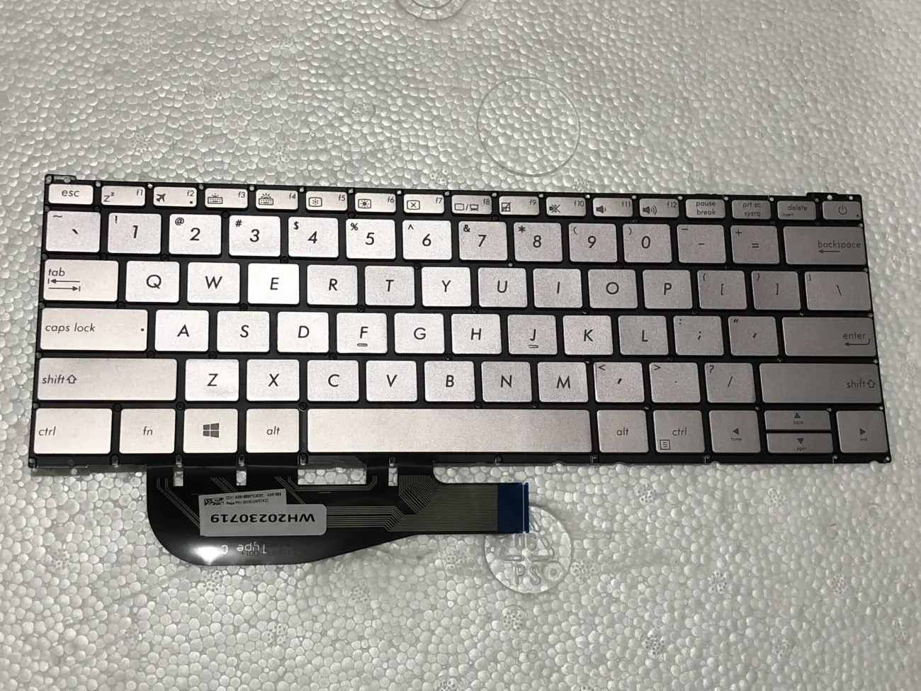 Bàn phím ASUS UX390 BẠC (CÓ ĐÈN) =>Asus Zenbook UX390 UX390U UX390UA mặt trước