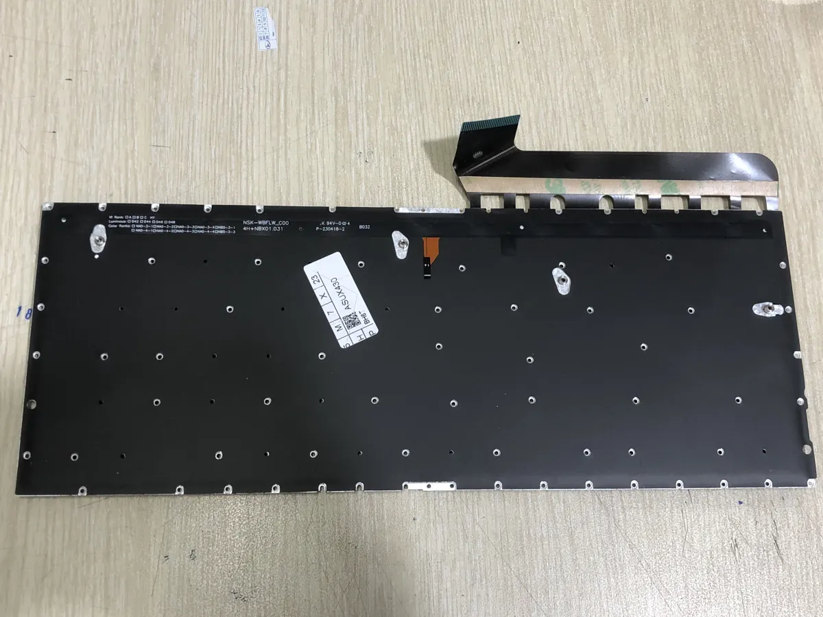 Bàn phím ASUS UX430 CÓ ĐÈN => =>Zenbook UX430 UX430 UX430U mặt sau