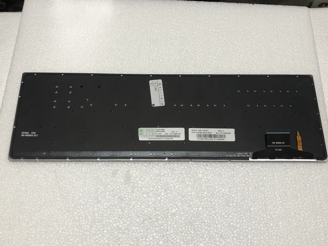 Bàn phím ASUS UX51 CÓ ĐÈN => =>U500 U500V U500VZ UX51 UX51VZ mặt sau