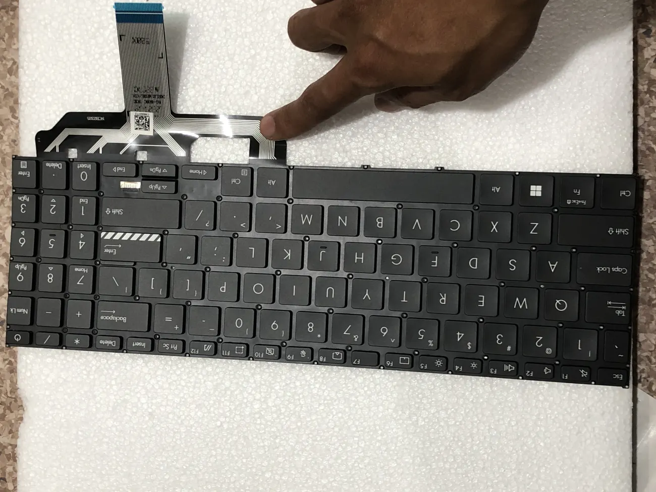 Bàn phím ASUS A1502/X1502 ĐEN (BH 6TH) - Asus Vivobook 15 A1502 A1502Z A1503 A1503Z X1502 X1502Z X1502ZA X1702 X1702Z X1703 X1703Z X1703ZA mặt sau