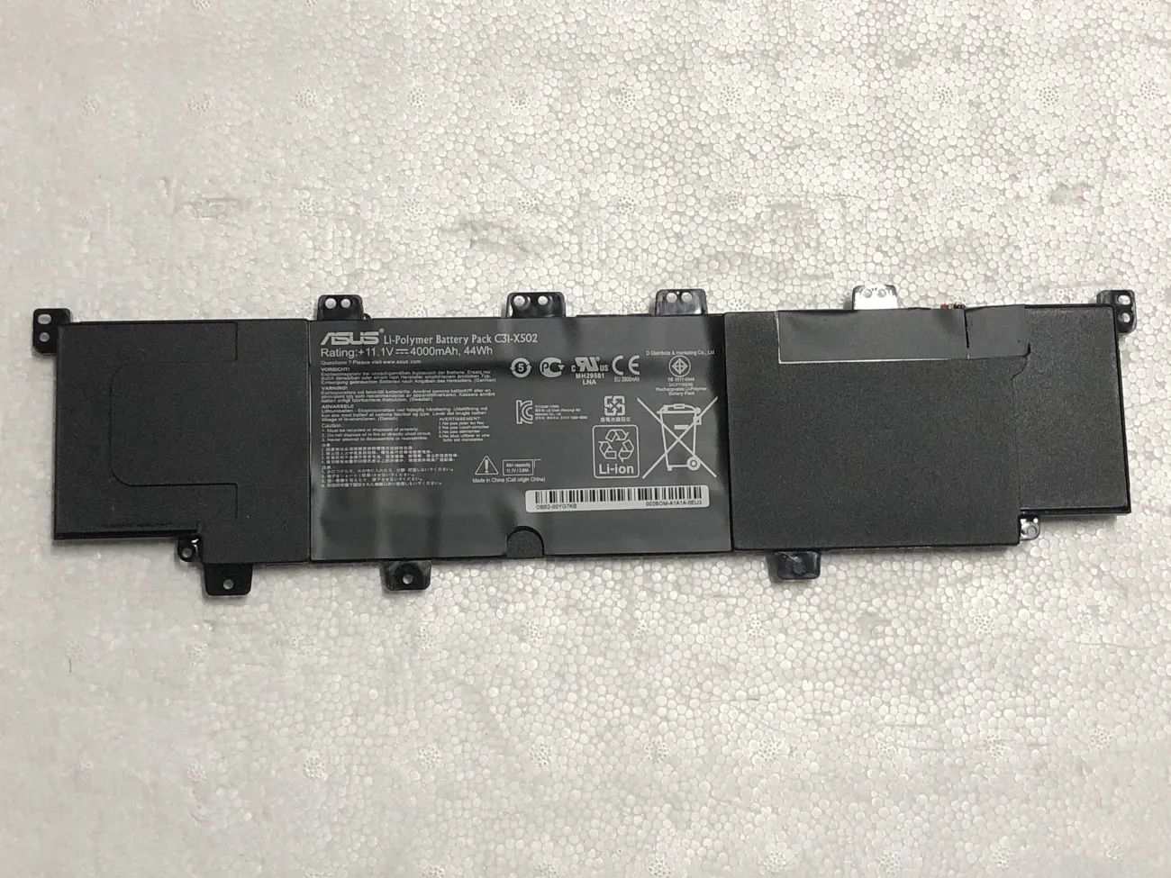 Pin Asus C31-X502 C21-X502 PU500CA V500C S500CA mặt trước
